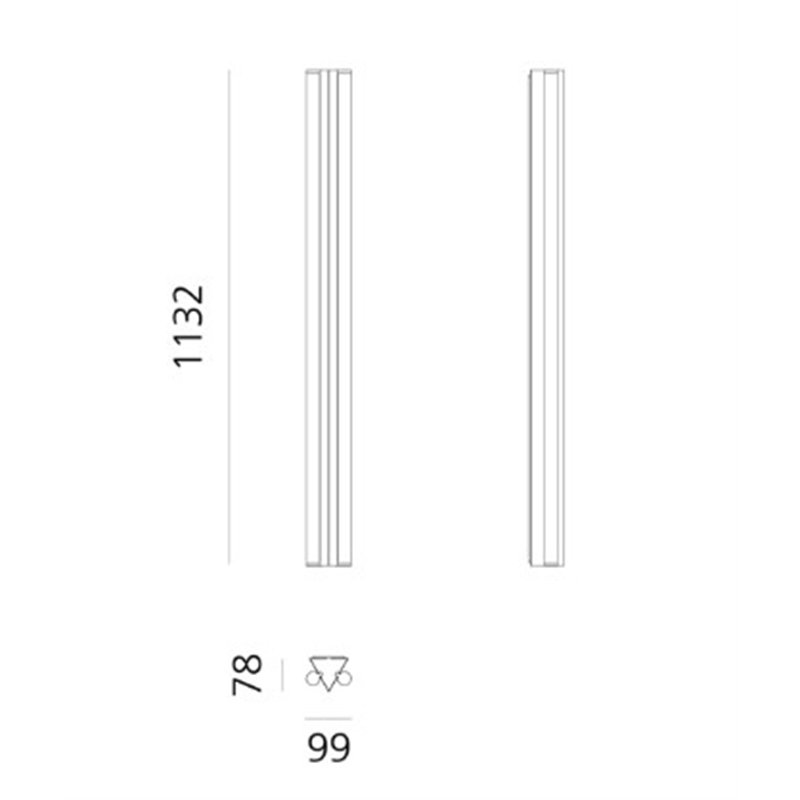 Artemide Dreispitz - 2 Diffused Emission - 120 plafondlamp / wandlamp
