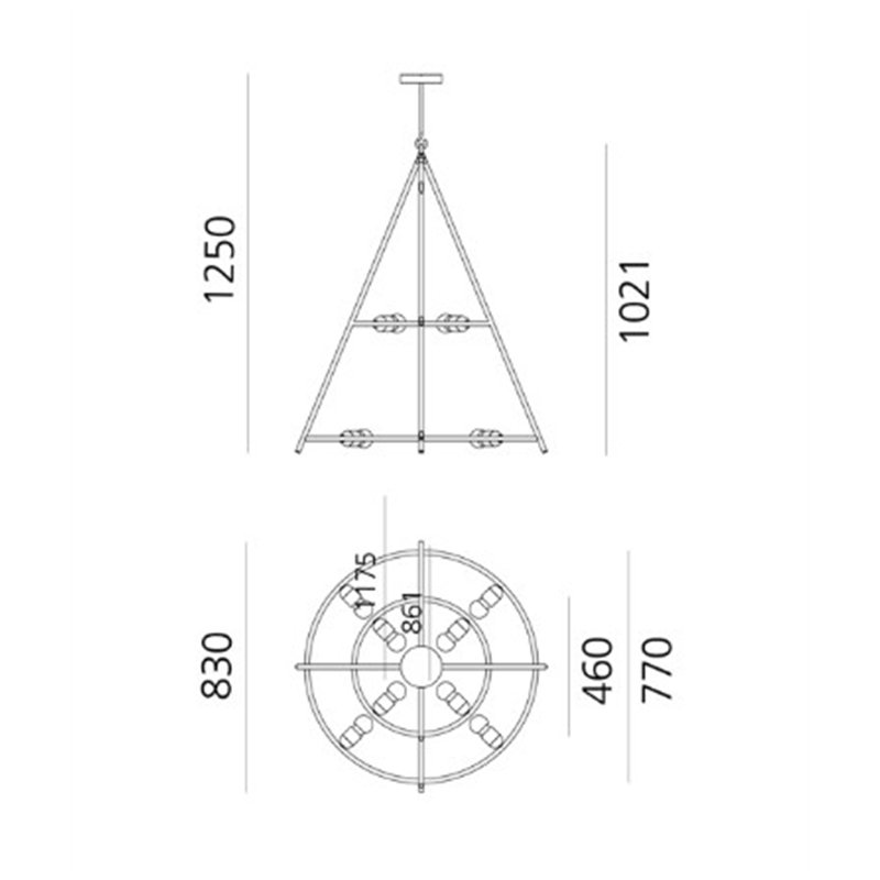 Artemide El Porís - 80 hanglamp