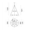 Artemide El Porís - 80 suspension lamp