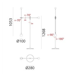 Artemide Ixa floor lamp