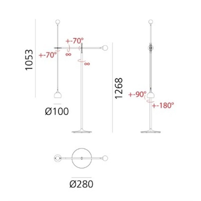 Artemide Ixa staanlamp