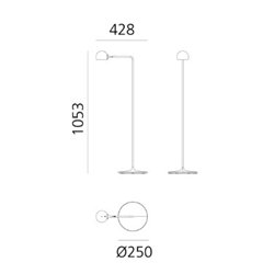 Artemide Ixa Reading floor lamp