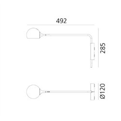 Artemide Ixa wall lamp