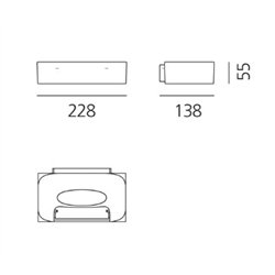 Artemide Melete R7s wall lamp