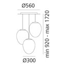 Artemide Stellar Nebula Cluster hanglamp