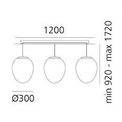Artemide Stellar Nebula Cluster Linear suspension lamp