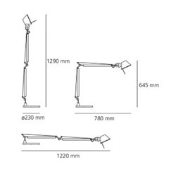 Artemide Tolomeo Pure Integralis Body table lamp