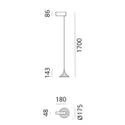 Artemide Unterlinden 175 suspension lamp