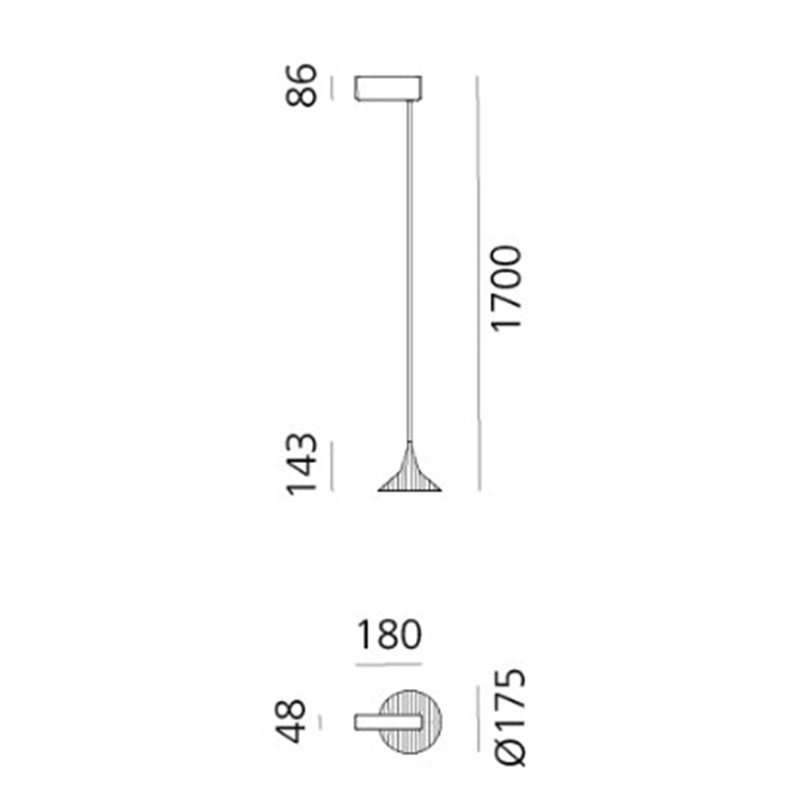 Artemide Unterlinden 175 hanglamp