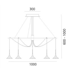 Artemide Unterlinden Chandelier Ring suspension lamp