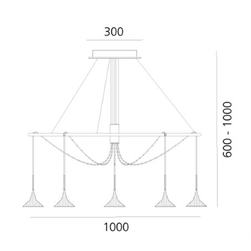Artemide Unterlinden Chandelier Ring hanglamp