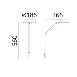 Artemide Vine Light Arm L wall lamp