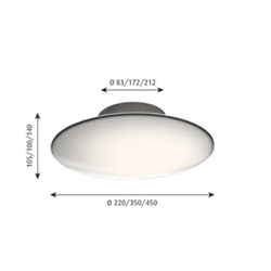 Louis Poulsen Aj Eklipta 350 Led Ceiling Lamp / Wall Lamp