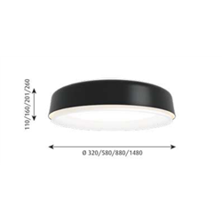 Louis Poulsen Lp Grand Surface Mounted Led ⌀1480 Ceiling Lamp