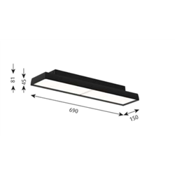 Louis Poulsen Lp Slim Box Surface Mounted Ceiling Lamp