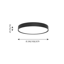 Louis Poulsen Lp Slim Round Surface Mounted Led ⌀440 Ceiling Lamp / Wall Lamp