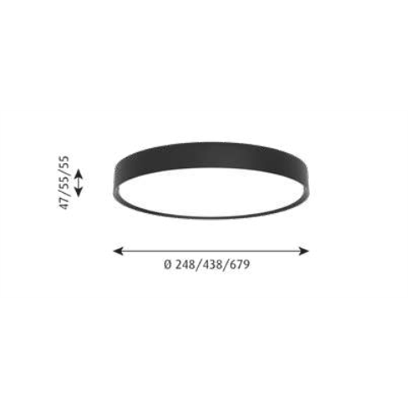 Louis Poulsen Lp Slim Round Surface Mounted Led ⌀680 Plafondlamp / Wandlamp