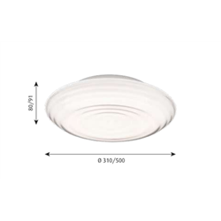 Louis Poulsen Ripls Led ⌀500 Ceiling Lamp / Wall Lamp