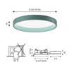 Louis Poulsen Lp Circle Semi Recessed ⌀450 Ceiling Lamp