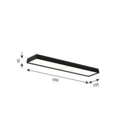Louis Poulsen Lp Slim Box Semi-Recessed Ceiling Lamp