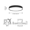 Louis Poulsen Lp Slim Round Semi Recessed ⌀680 Ceiling Lamp