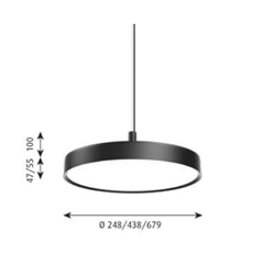 Louis Poulsen Lp Slim Round Suspended ⌀440 Pendant Lamp