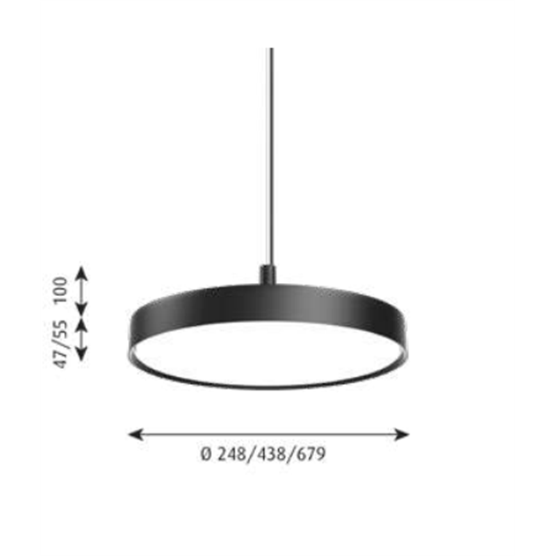 Louis Poulsen Lp Slim Round Suspended ⌀440 Hanglamp