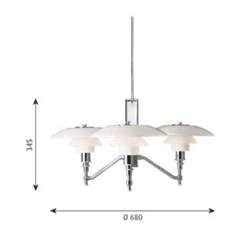 Louis Poulsen Ph 3/2 Academy Pendant Lamp