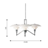 Louis Poulsen Ph 3/2 Academy Pendant Lamp