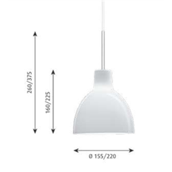 Louis Poulsen Toldbod 155Op220 Glass Pendant ⌀155 Pendant Lamp