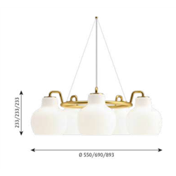 Louis Poulsen Vl Ring Crown 5 Pendant Lamp