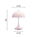 Louis Poulsen Panthella 160 Portable Tafellamp