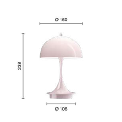 Louis Poulsen Panthella 160 Portable Table Lamp