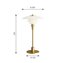 Louis Poulsen Ph 2/1 Table Table Lamp
