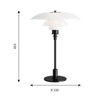 Louis Poulsen Ph 3½-2½ Glass Table Table Lamp