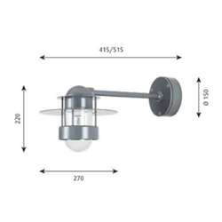 Louis Poulsen Albertslund Wall Short arm Ceiling Lamp / Wall Lamp