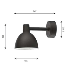 Louis Poulsen Toldbod 290 Wall Ceiling Lamp / Wall Lamp