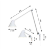 Louis Poulsen Njp wall bracket long 