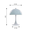 Louis Poulsen Panthella 250 Table Lamp Table Lamp