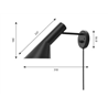 Louis Poulsen Aj Wall With cord / With switch Lamp