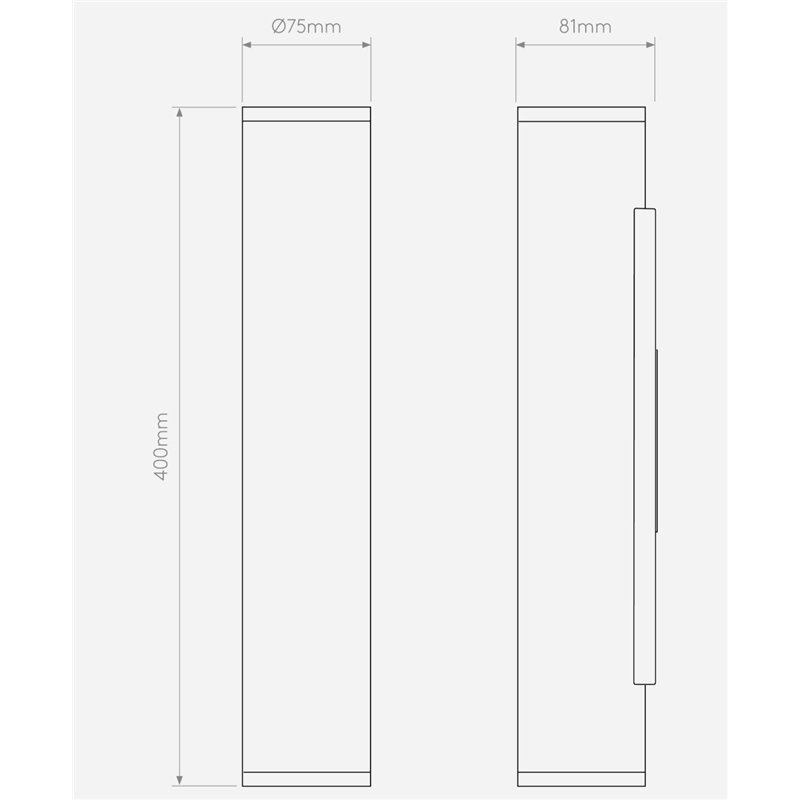Astro Ava 400 Wandlamp Zwart Outlet