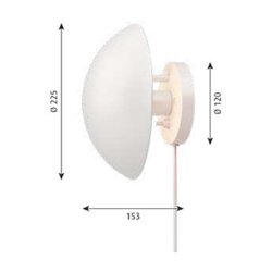 Louis Poulsen Ph Hat ⌀225 Wall Lamp