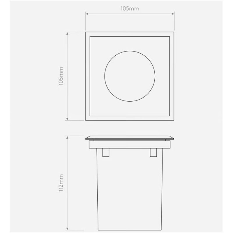Astro Gramos Square Grondlamp