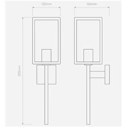Astro Coach 130 wall lamp
