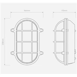 Astro Thurso Oval wall lamp
