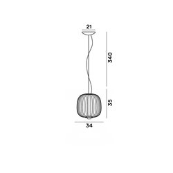 Foscarini Spokes 2 Small suspension lamp