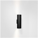 Modular Lotis tubed wall 2x GU10 Wandlamp - Zwart + Goud - Outlet
