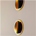 Modular Hollow 125 LED GE Inbouwlamp - 2700K - Zwart + Goud - Outlet