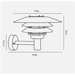 Nordlux Venø [IP54] wall lamp - Outdoor