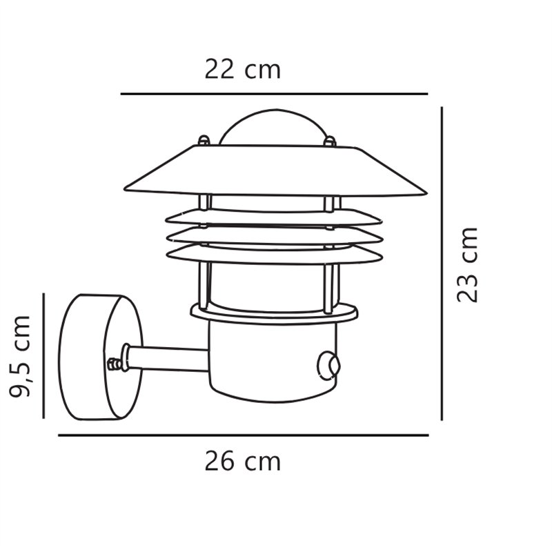 Nordlux Vejers Sensor [IP54] Wandlamp - Outdoor